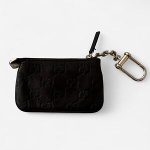 Gucci Chocolate Leather Key Pouch